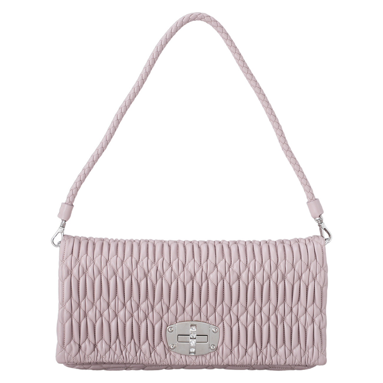 MIU MIU(USED)미우미우 마테라쎄 크리스탈 숄더백